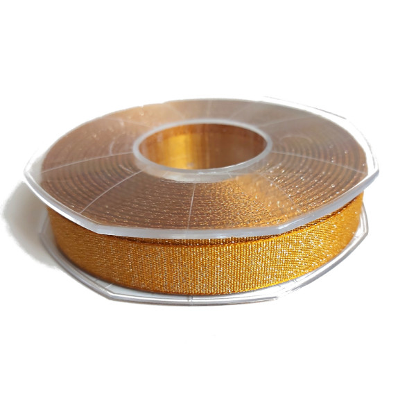 Nastro Doppio Raso Lurex 16 mm - Oro